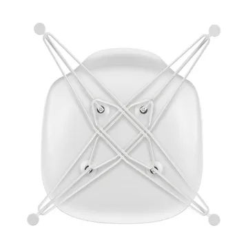 Eames Plastic Side Chair RE DSR stol - White-white - Vitra