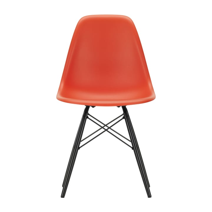 Eames Plastic Side Chair RE DSW stol - 03 poppy red-black maple - Vitra