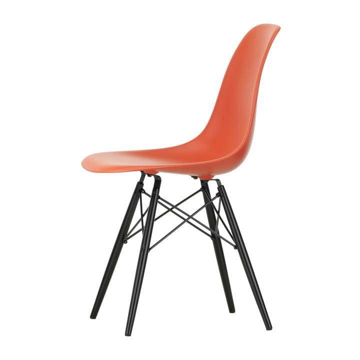 Eames Plastic Side Chair RE DSW stol - 03 poppy red-black maple - Vitra