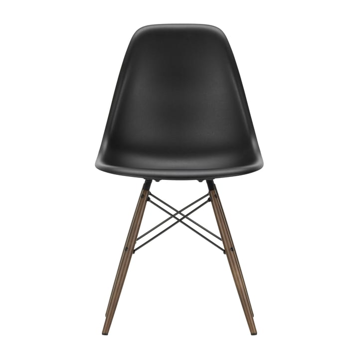 Eames Plastic Side Chair RE DSW stol - 12 deep black-dark maple - Vitra