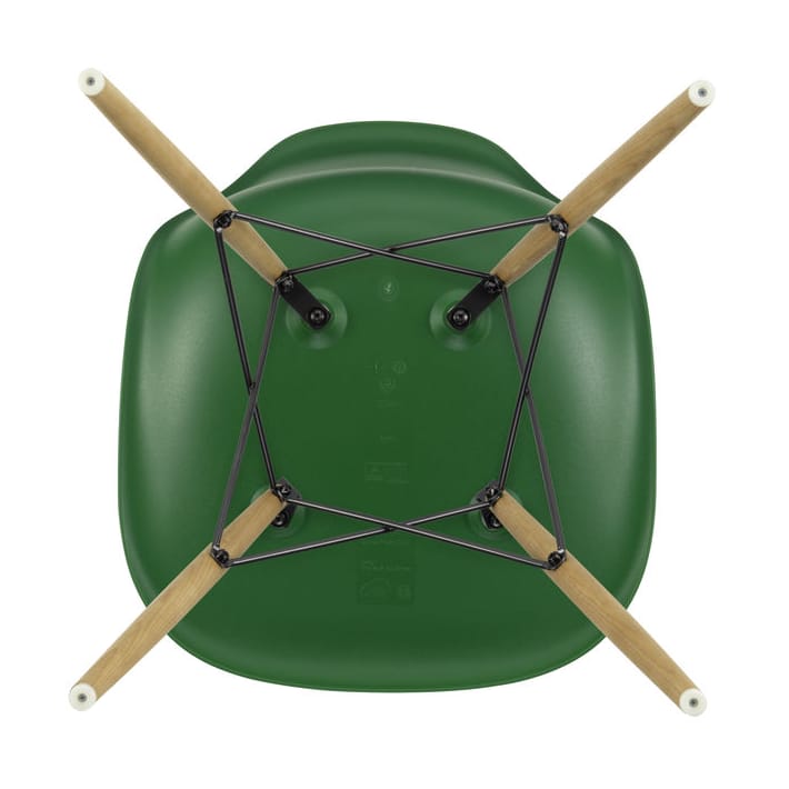 Eames Plastic Side Chair RE DSW stol, 17 emerald -ash Vitra