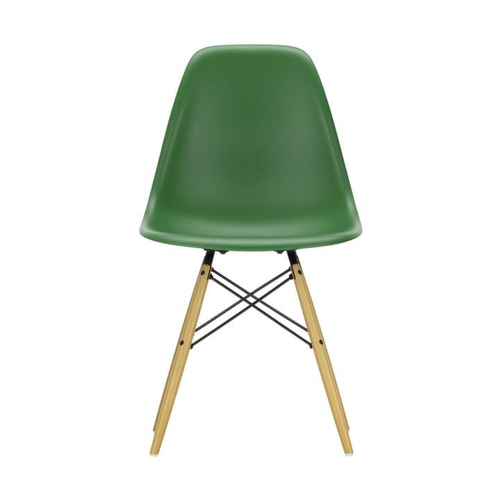 Eames Plastic Side Chair RE DSW stol - 17 emerald -golden maple - Vitra