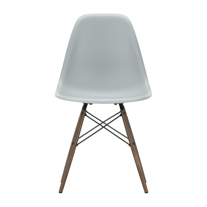 Eames Plastic Side Chair RE DSW stol - 24 light grey-dark maple - Vitra