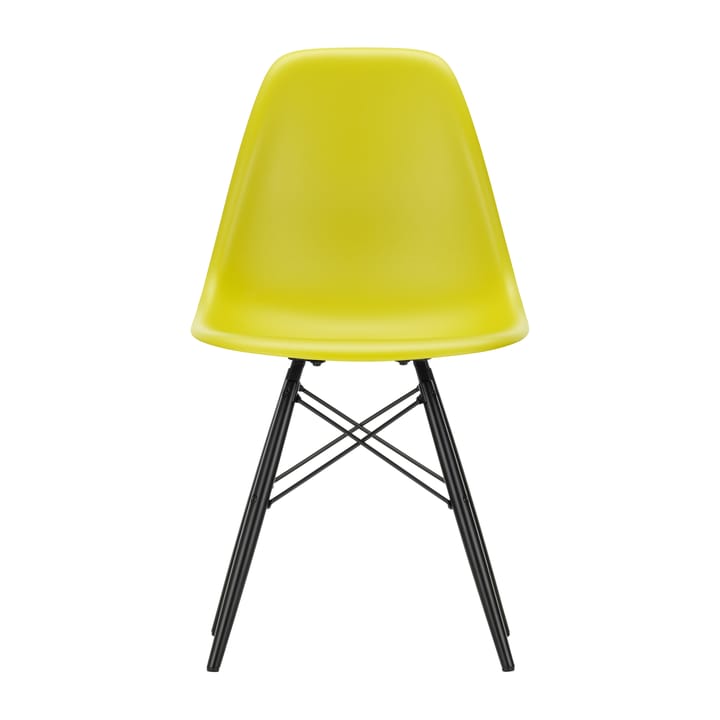 Eames Plastic Side Chair RE DSW stol - 34 mustard-black maple - Vitra