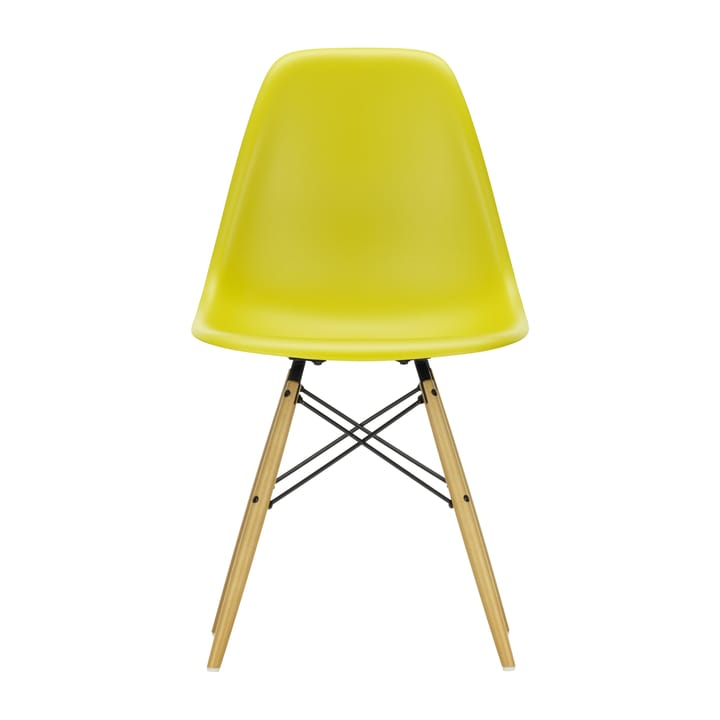Eames Plastic Side Chair RE DSW stol - 34 mustard-golden maple - Vitra