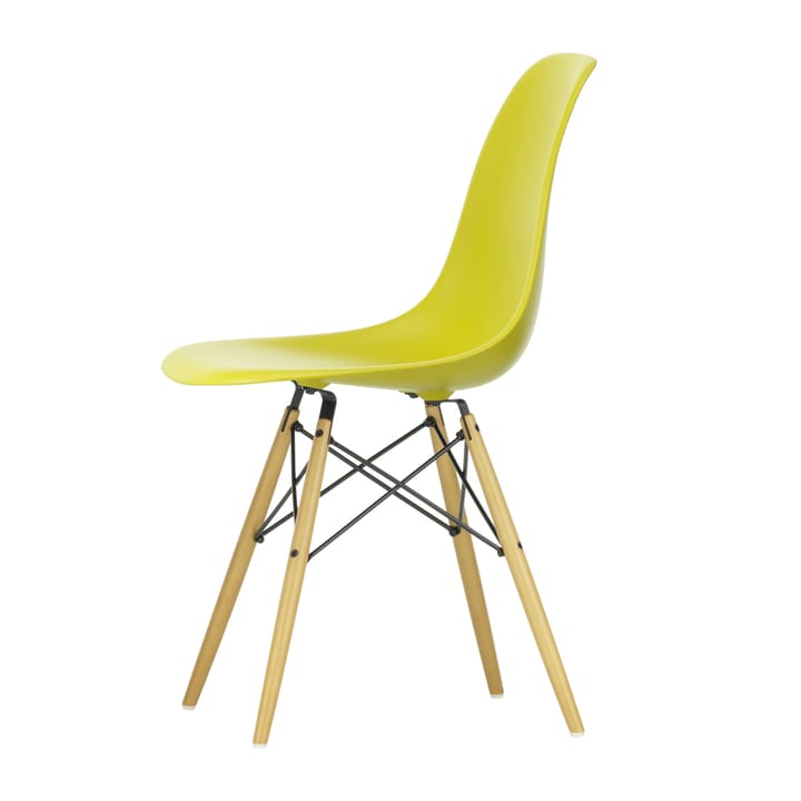 Eames Plastic Side Chair RE DSW stol - 34 mustard-golden maple - Vitra