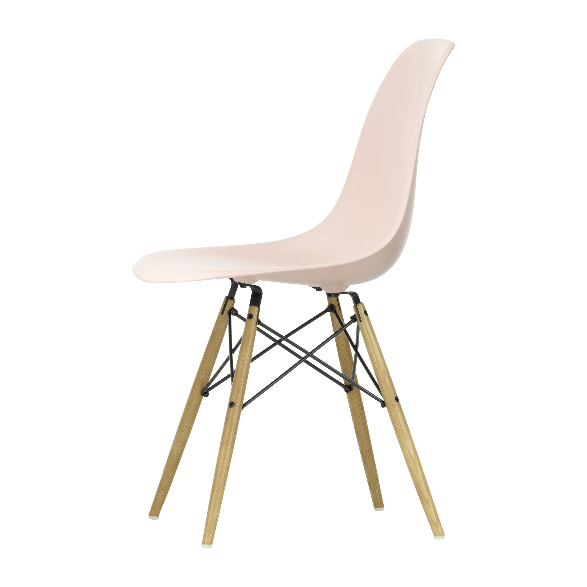 Eames Plastic Side Chair RE DSW stol, 41 pale rose-ash Vitra