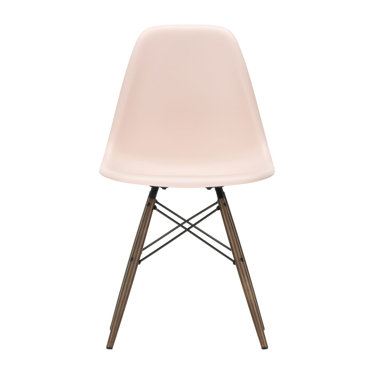 Vitra Eames Plastic Side Chair RE DSW stol 41 pale rose-dark maple