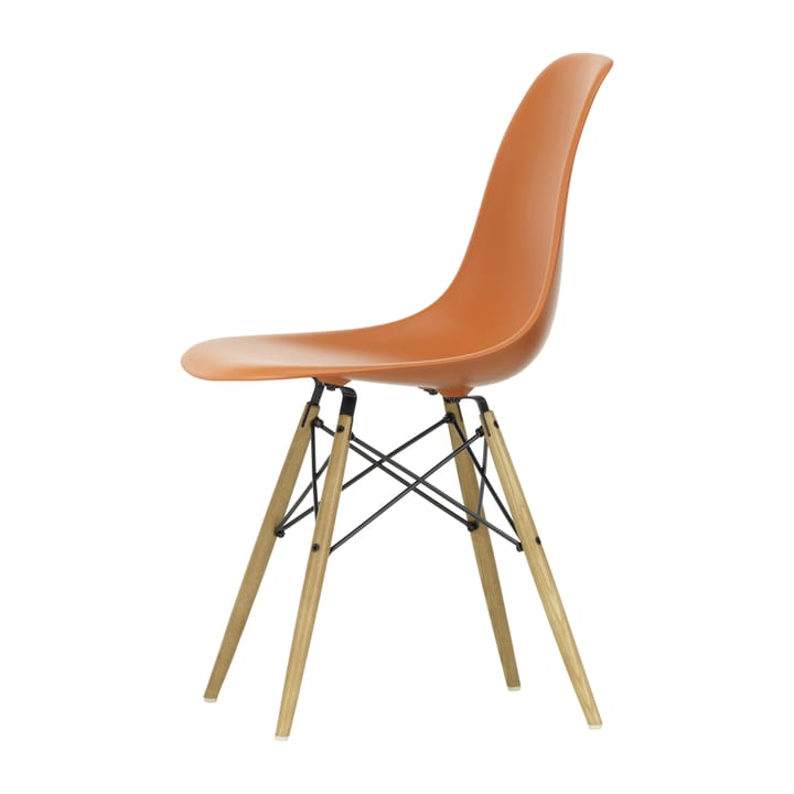 Eames Plastic Side Chair RE DSW stol, 43 rusty orange-ash Vitra