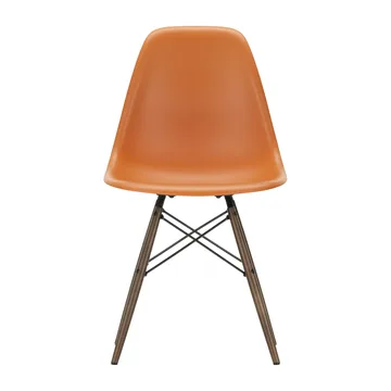 Eames Plastic Side Chair RE DSW stol - 43 rusty orange-dark maple - Vitra