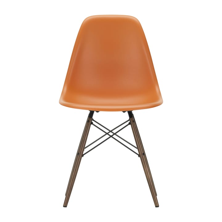 Eames Plastic Side Chair RE DSW stol - 43 rusty orange-dark maple - Vitra