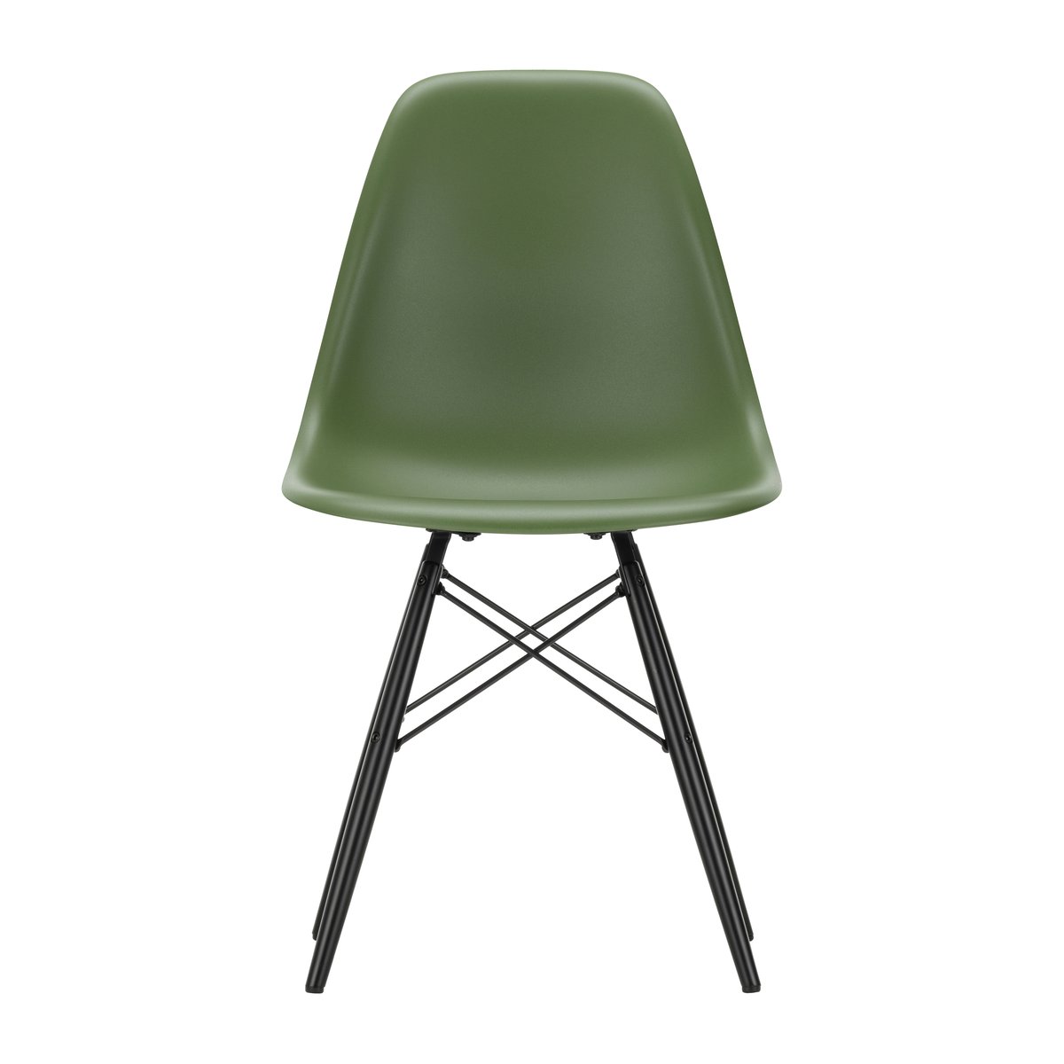 Vitra Eames Plastic Side Chair RE DSW stol 48 forest-black maple
