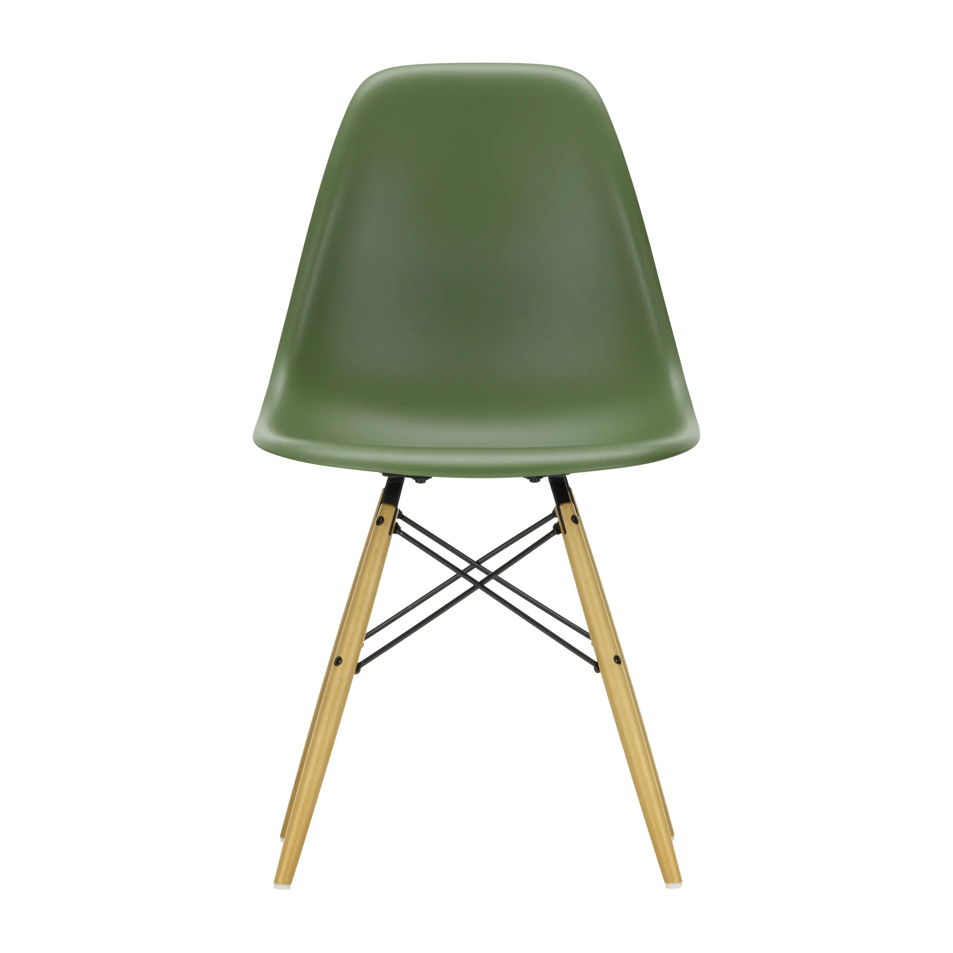 Eames Plastic Side Chair RE DSW stol, 48 forest-golden maple Vitra