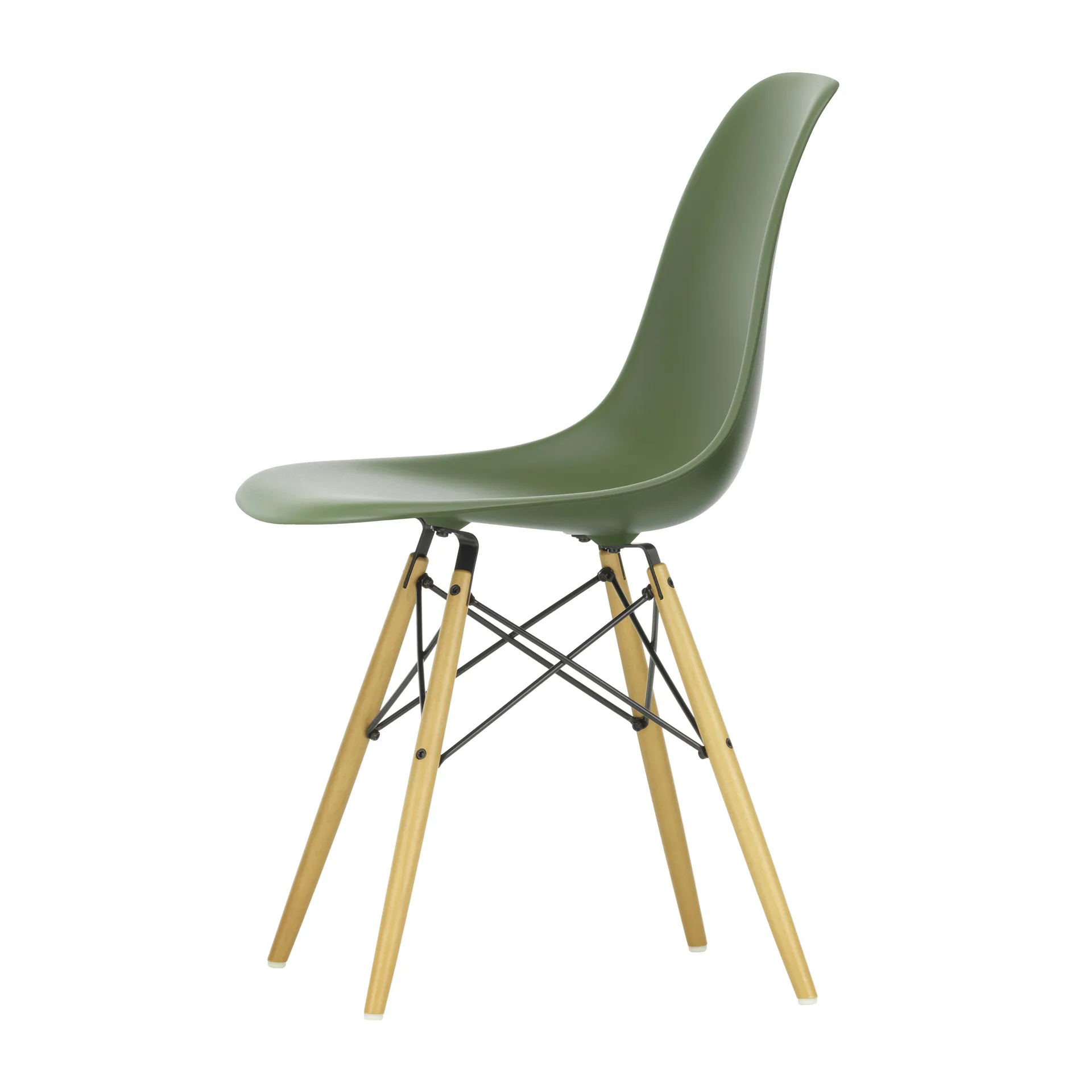Eames Plastic Side Chair RE DSW stol, 48 forest-golden maple Vitra
