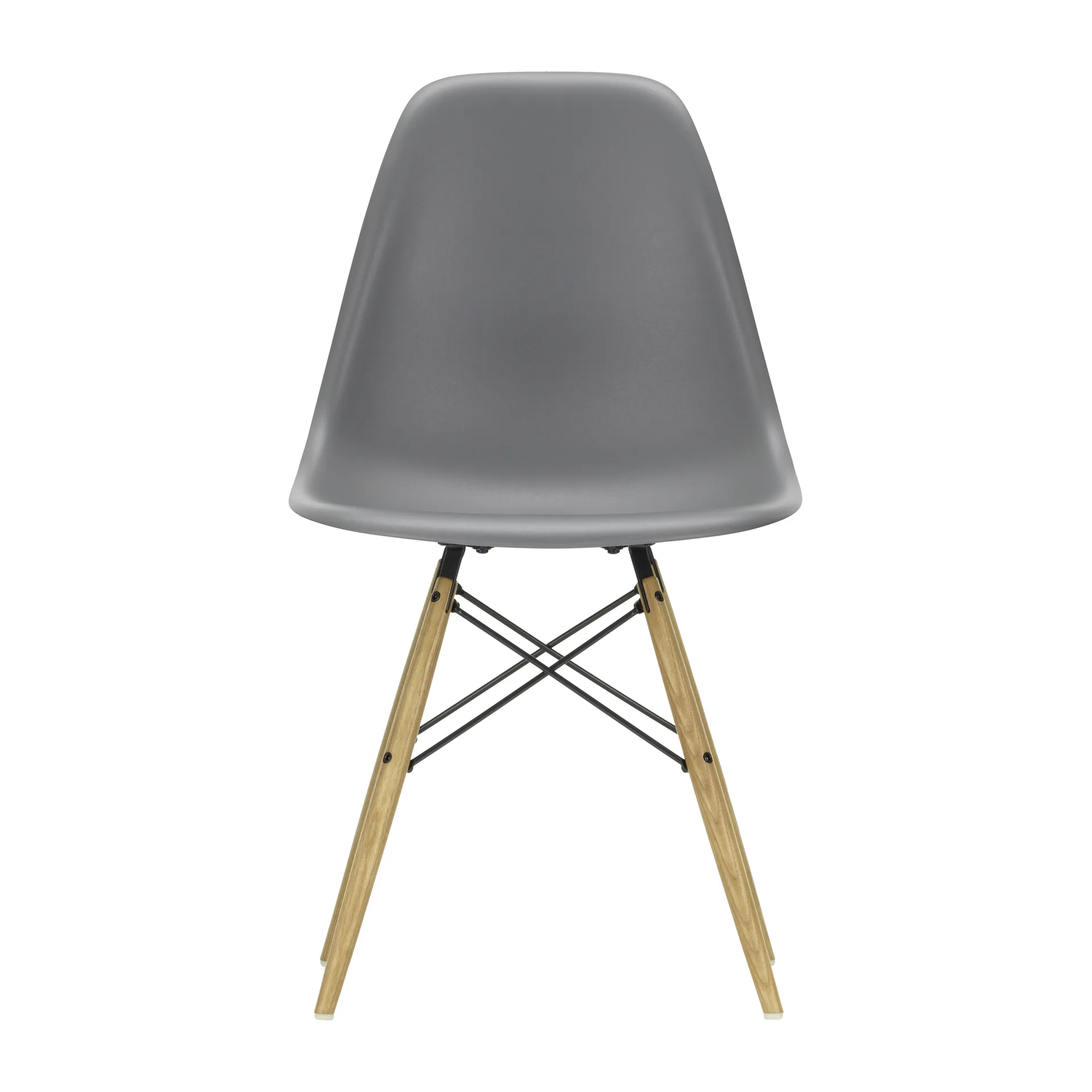 Eames Plastic Side Chair RE DSW stol, 56 granite grey-ash Vitra