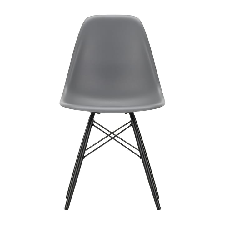 Eames Plastic Side Chair RE DSW stol - 56 granite grey-black maple - Vitra