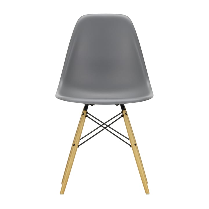 Eames Plastic Side Chair RE DSW stol - 56 granite grey-golden maple - Vitra
