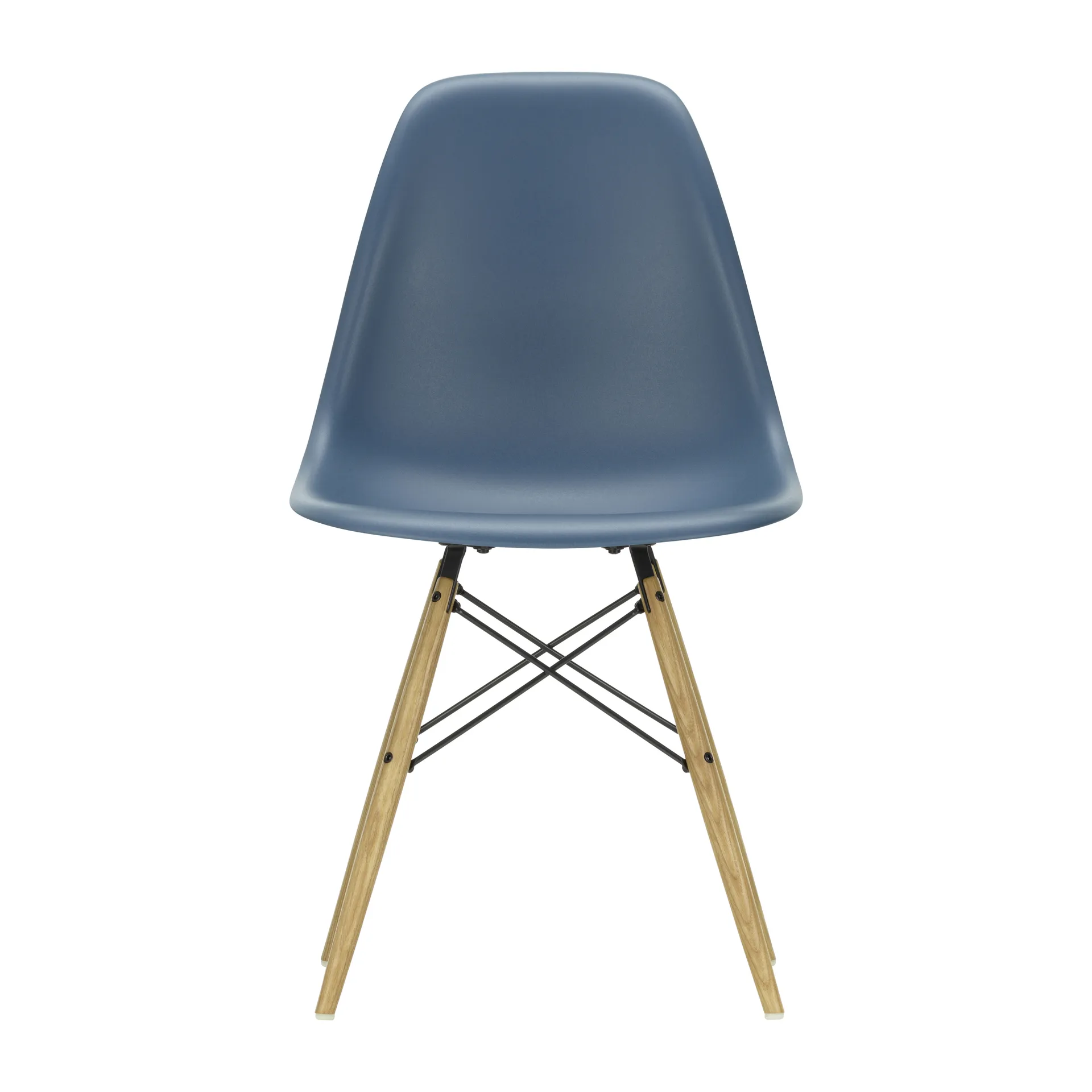 Eames Plastic Side Chair RE DSW stol, 83 sea blue-ash Vitra
