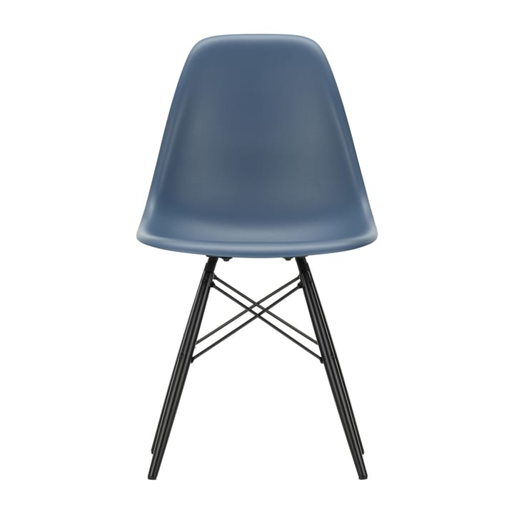 Eames Plastic Side Chair RE DSW stol - 83 sea blue-black maple - Vitra