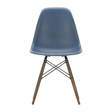 Eames Plastic Side Chair RE DSW stol - 83 sea blue-dark maple - Vitra