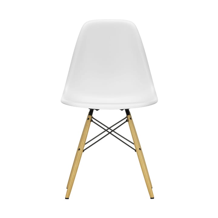 Eames Plastic Side Chair RE DSW stol - 85 cotton white-golden maple - Vitra