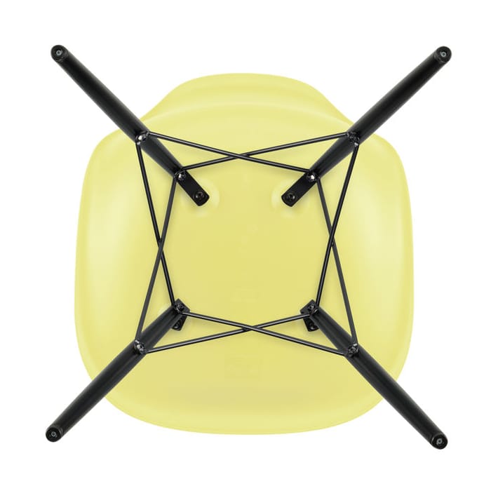 Eames Plastic Side Chair RE DSW stol - 92 citron-black maple - Vitra