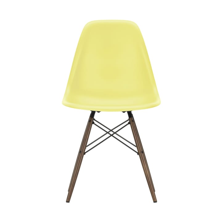 Eames Plastic Side Chair RE DSW stol - 92 citron-dark maple - Vitra