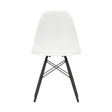 Eames Plastic Side Chair RE DSW stol - White-black maple - Vitra
