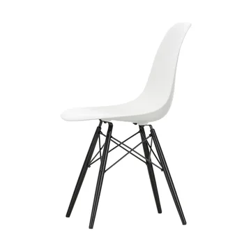 Eames Plastic Side Chair RE DSW stol - White-black maple - Vitra