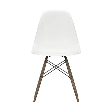 Eames Plastic Side Chair RE DSW stol - White-dark maple - Vitra