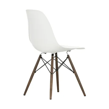 Eames Plastic Side Chair RE DSW stol - White-dark maple - Vitra