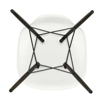 Eames Plastic Side Chair RE DSW stol - White-dark maple - Vitra