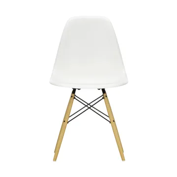 Eames Plastic Side Chair RE DSW stol - White-golden maple - Vitra