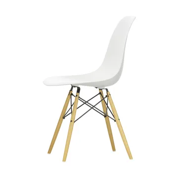 Eames Plastic Side Chair RE DSW stol - White-golden maple - Vitra