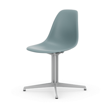 Eames Plastic Side Chair RE La Fonda base - 23 ice grey-04 white powder coated - Vitra