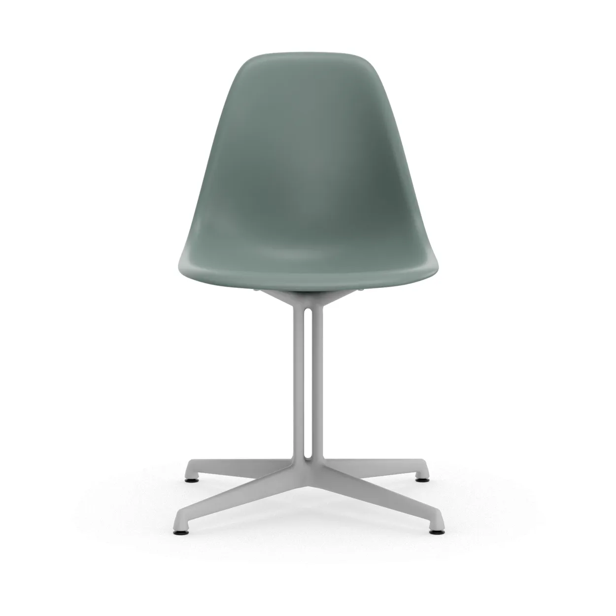 Vitra Eames Plastic Side Chair RE La Fonda base 24 light grey-04 white powder coated