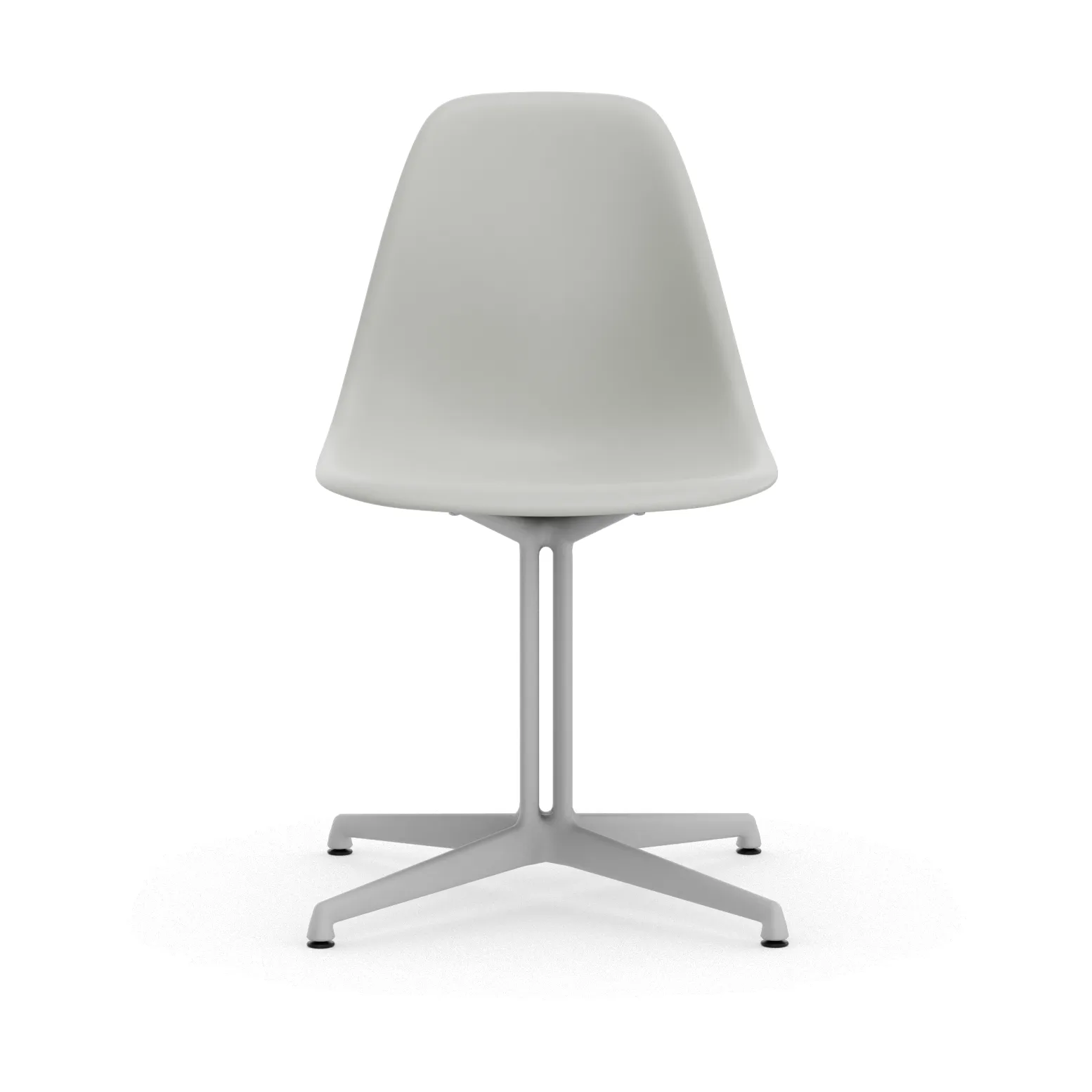 Eames Plastic Side Chair RE La Fonda base, 85 cotton white-04 white powder coated Vitra
