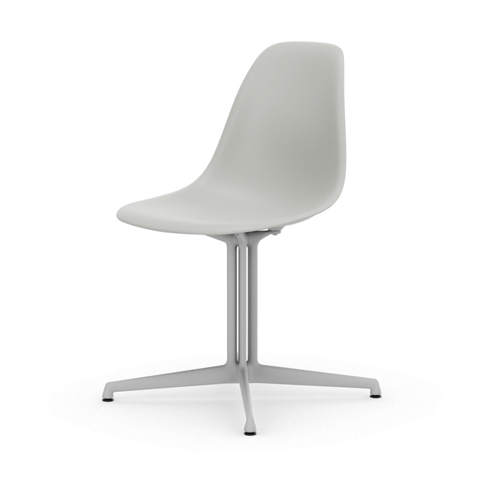 Eames Plastic Side Chair RE La Fonda base, 85 cotton white-04 white powder coated Vitra