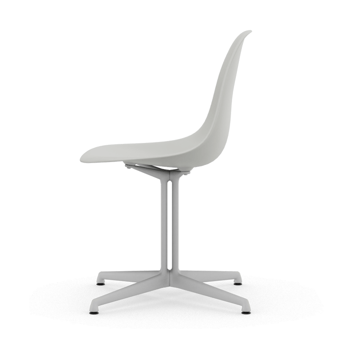Eames Plastic Side Chair RE La Fonda base, 85 cotton white-04 white powder coated Vitra
