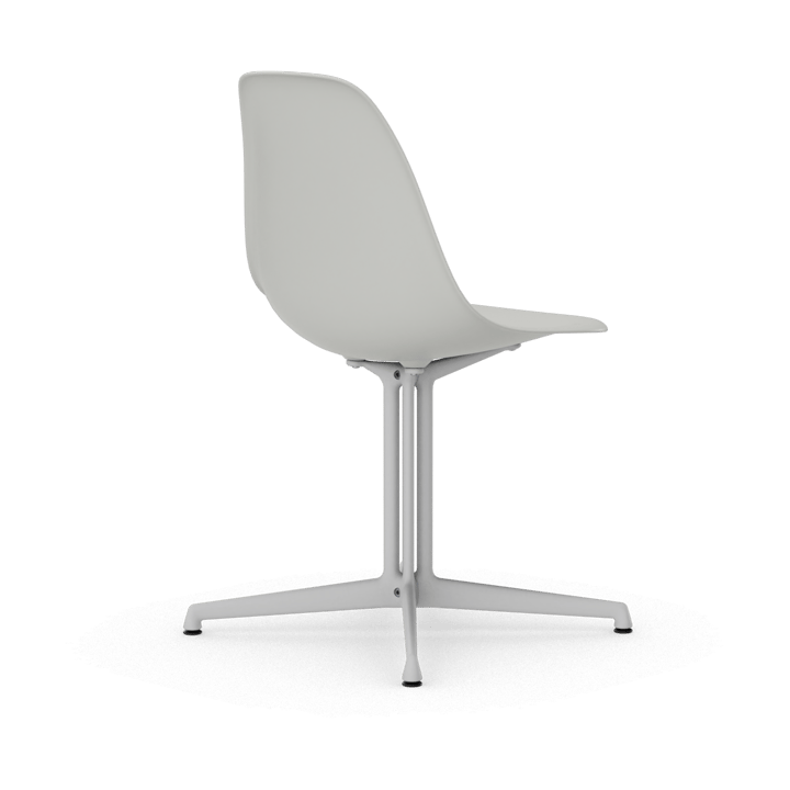 Eames Plastic Side Chair RE La Fonda base, 85 cotton white-04 white powder coated Vitra