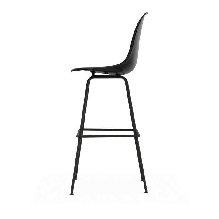 Eames Plastic Stool RE barpall, High Black-black Vitra