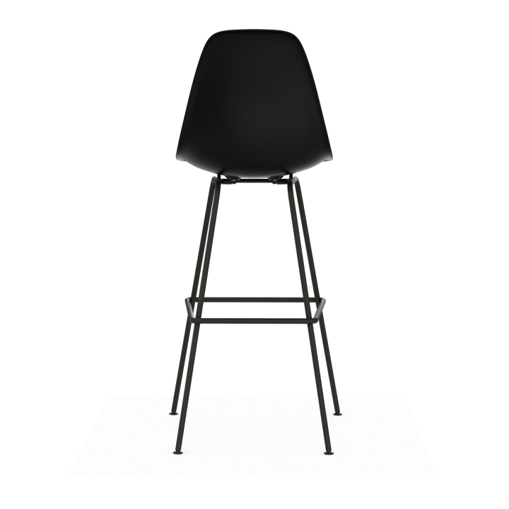 Eames Plastic Stool RE barpall, High Black-black Vitra