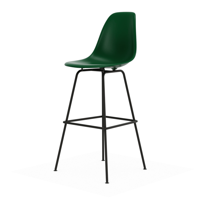 Eames Plastic Stool RE barpall - High Emerald green-black - Vitra