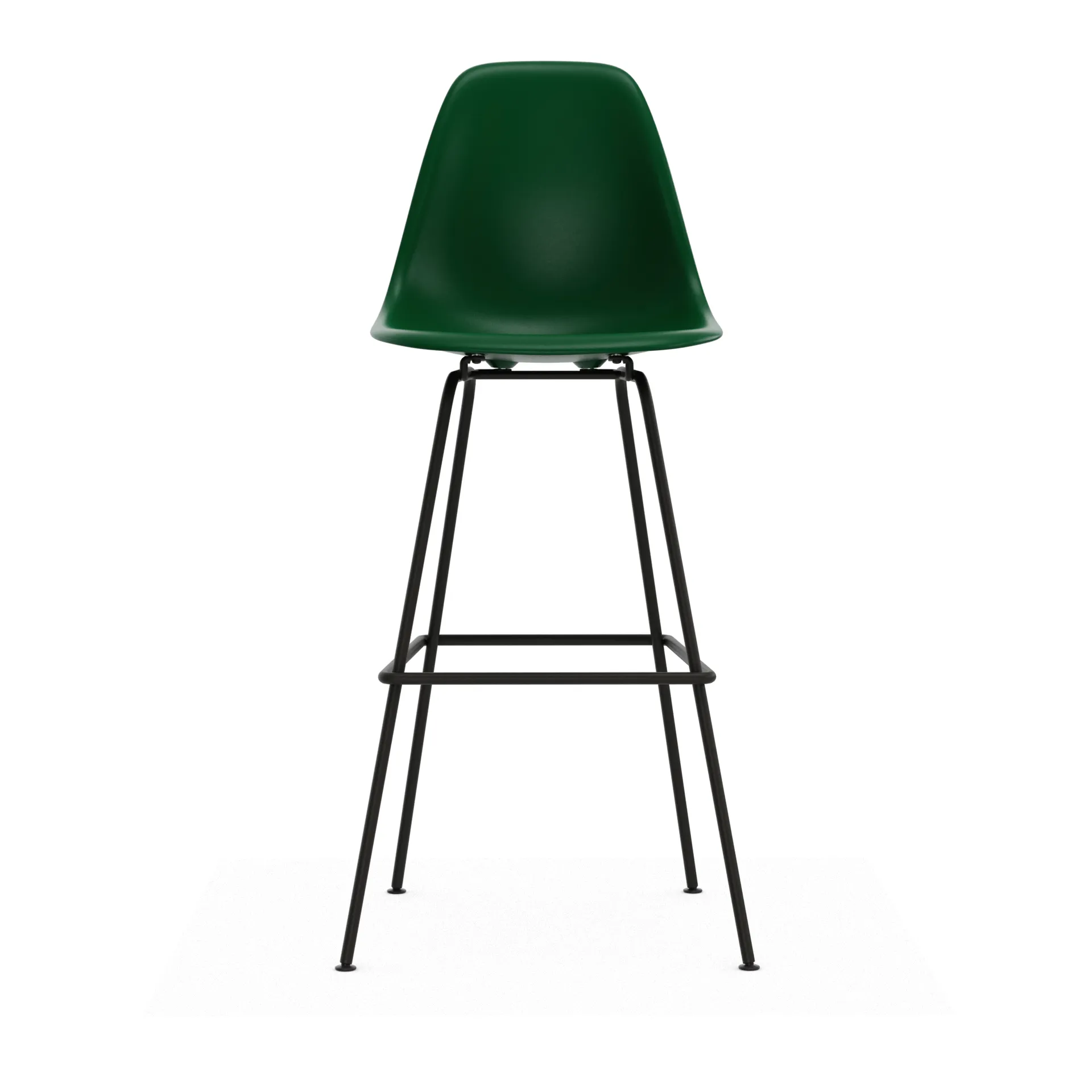 Eames Plastic Stool RE barpall, High Emerald green-black Vitra