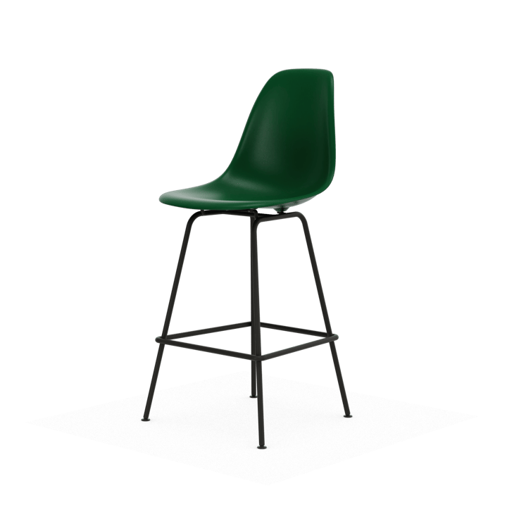 Eames Plastic Stool RE barpall - Medium Emerald green-black - Vitra