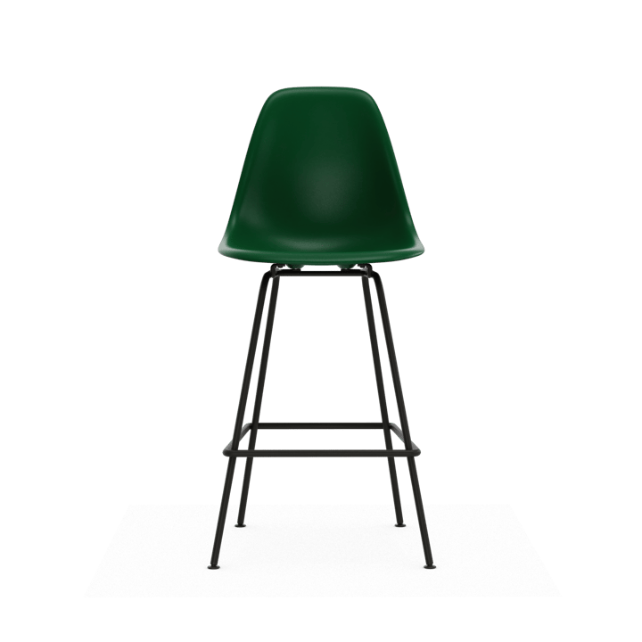 Eames Plastic Stool RE barpall - Medium Emerald green-black - Vitra