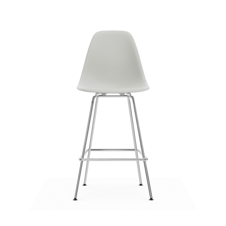 Eames Plastic Stool RE barpall - Medium White-chrome - Vitra