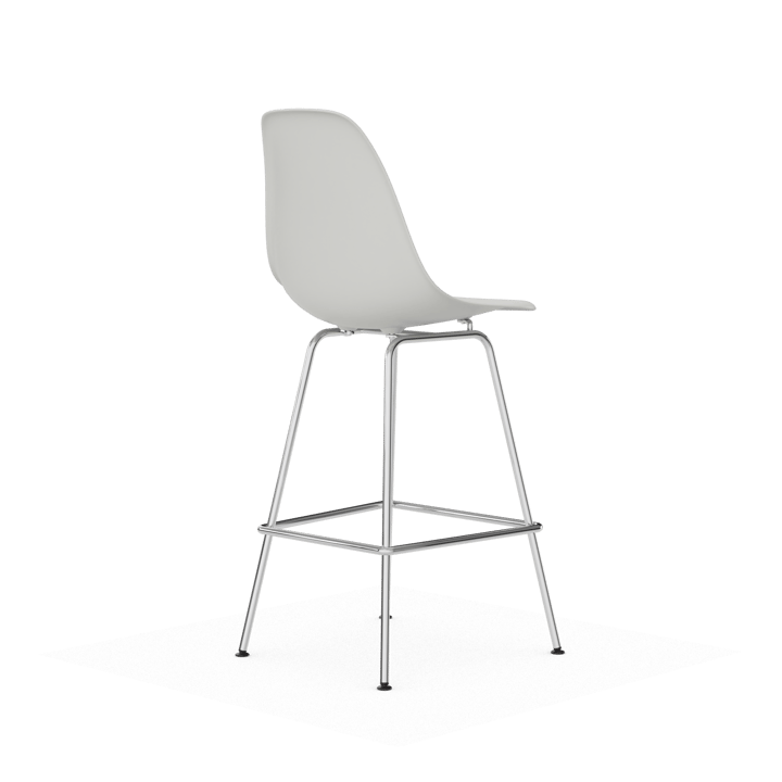 Eames Plastic Stool RE barpall - Medium White-chrome - Vitra