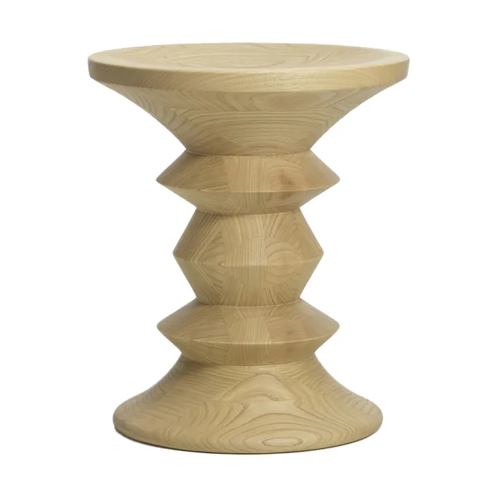 Eames Stool rund sittpall model A - Natural chestnut, Ø33x38 cm - Vitra