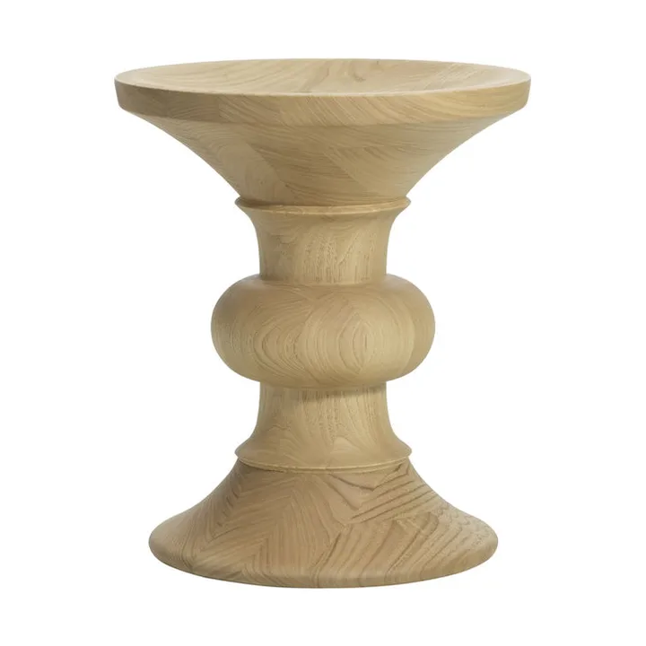 Eames Stool rund sittpall model B - Natural chestnut, Ø33x38 cm - Vitra